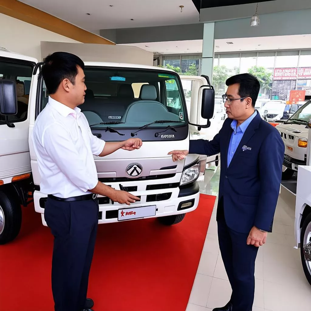 Nhân viên tư vấn mua xe tải
