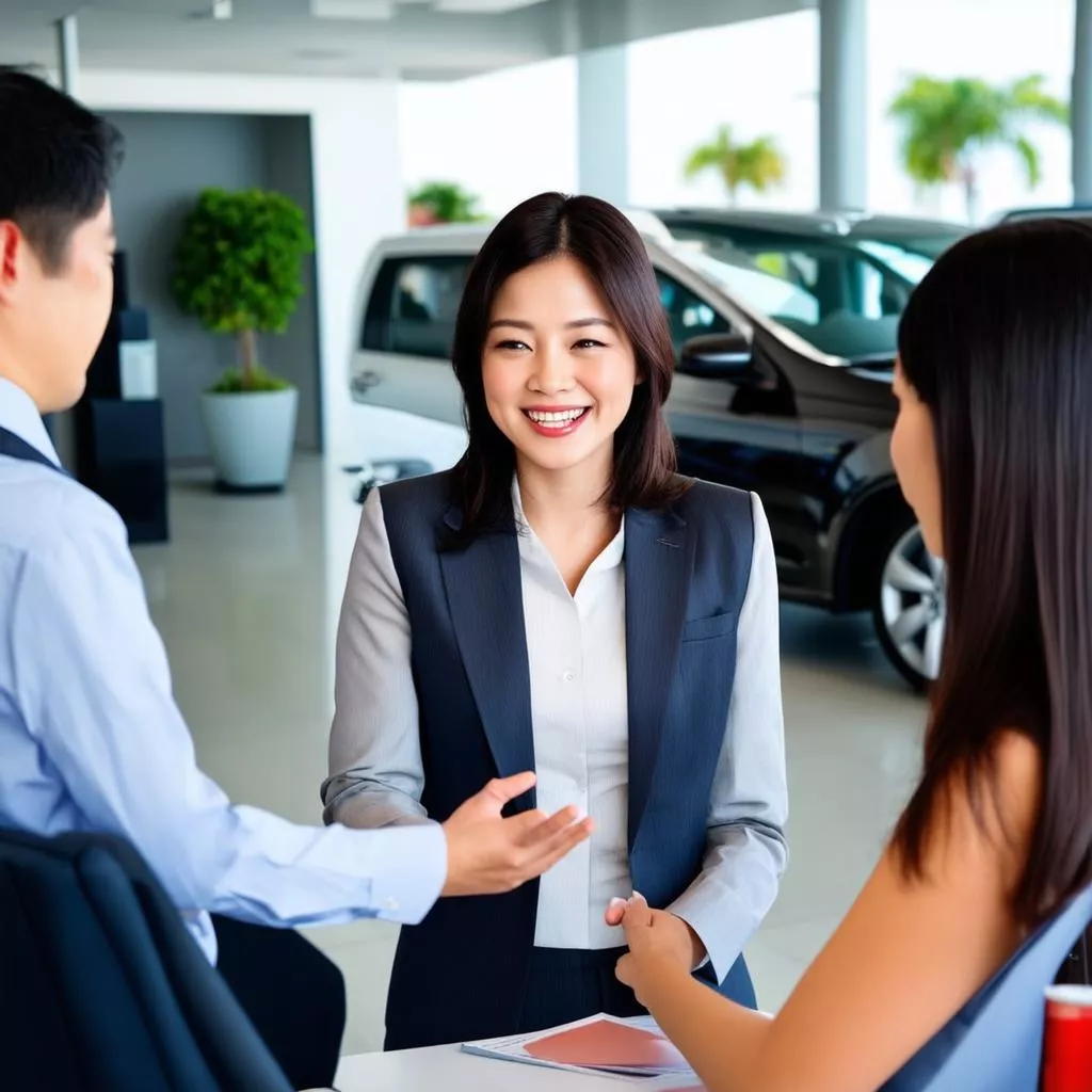 Nhân viên tư vấn mua xe tải