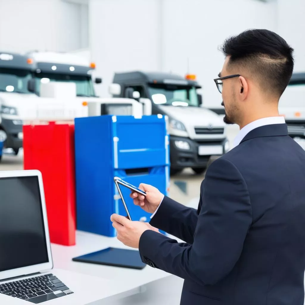 Nhân viên tư vấn mua xe tải