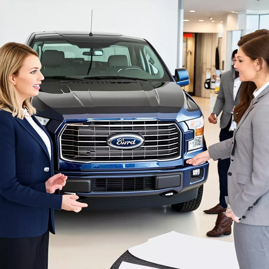 Conseiller commercial pour l'achat d'un camion