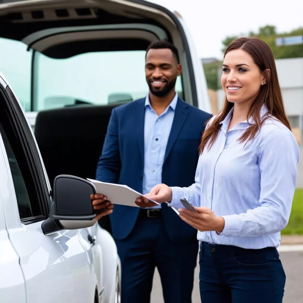 Nhân viên tư vấn mua xe tải