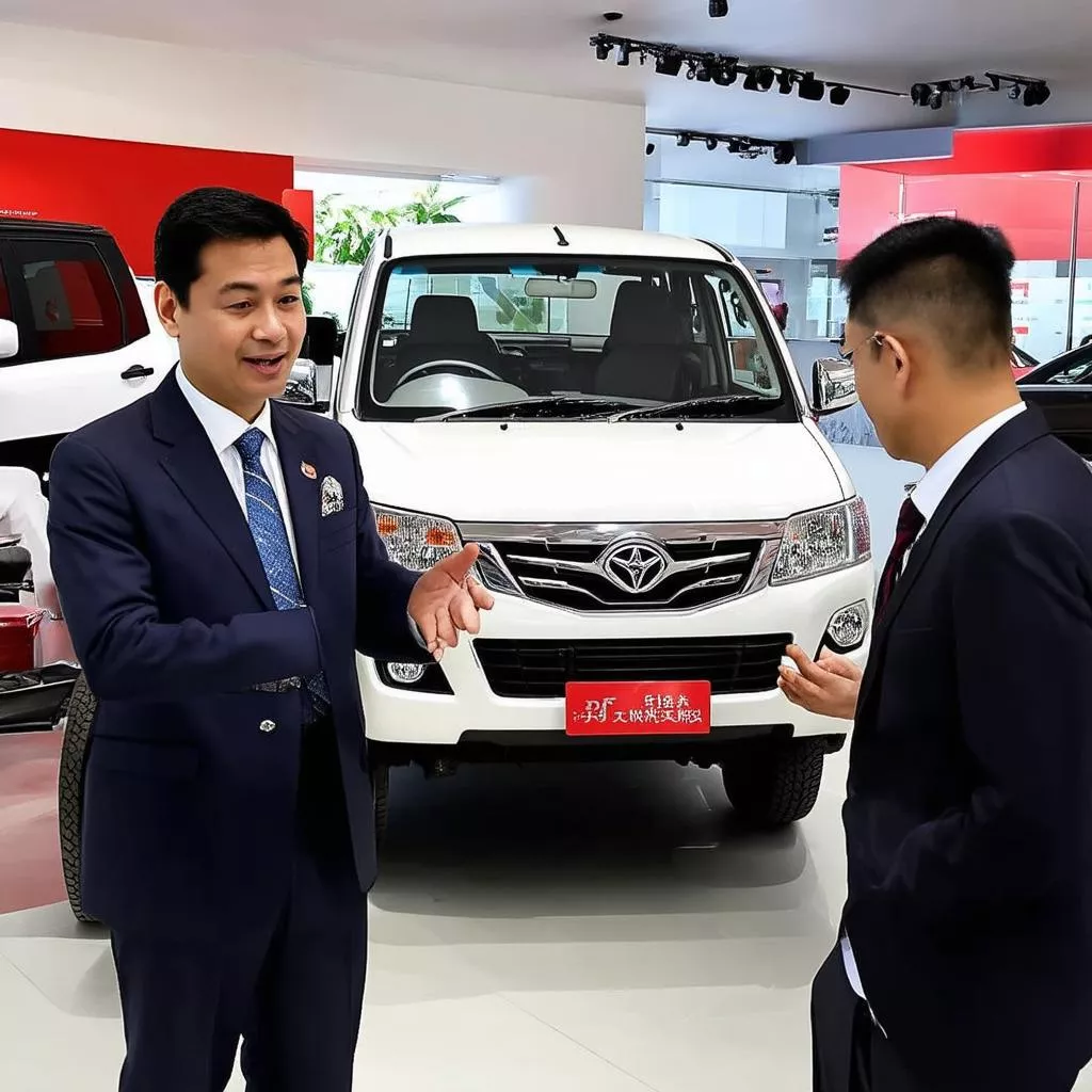 Nhân viên tư vấn mua xe tải