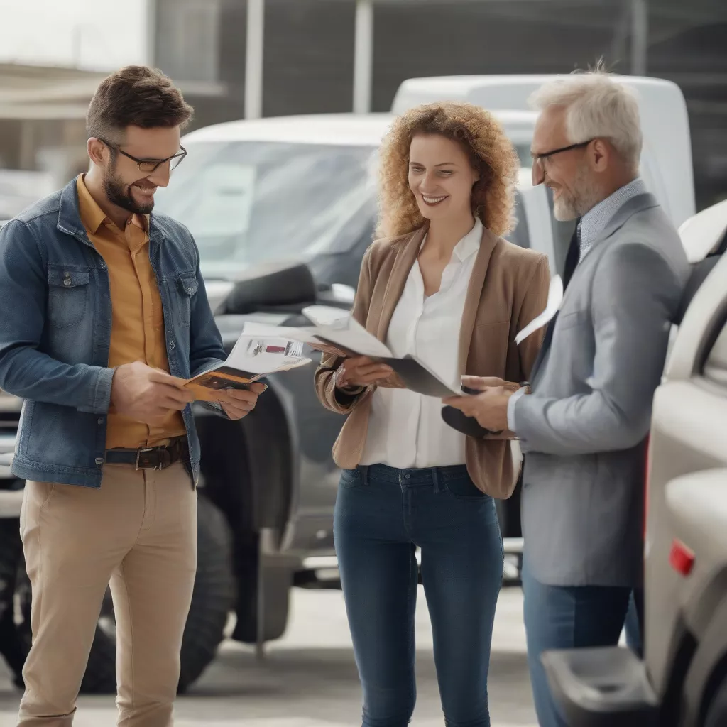 Nhân viên tư vấn mua xe tải tại Ô tô Quốc Toản