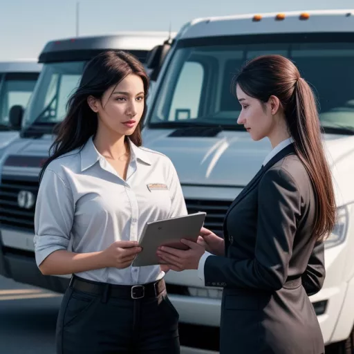 Nhân viên tư vấn tại đại lý xe Hoa Mai