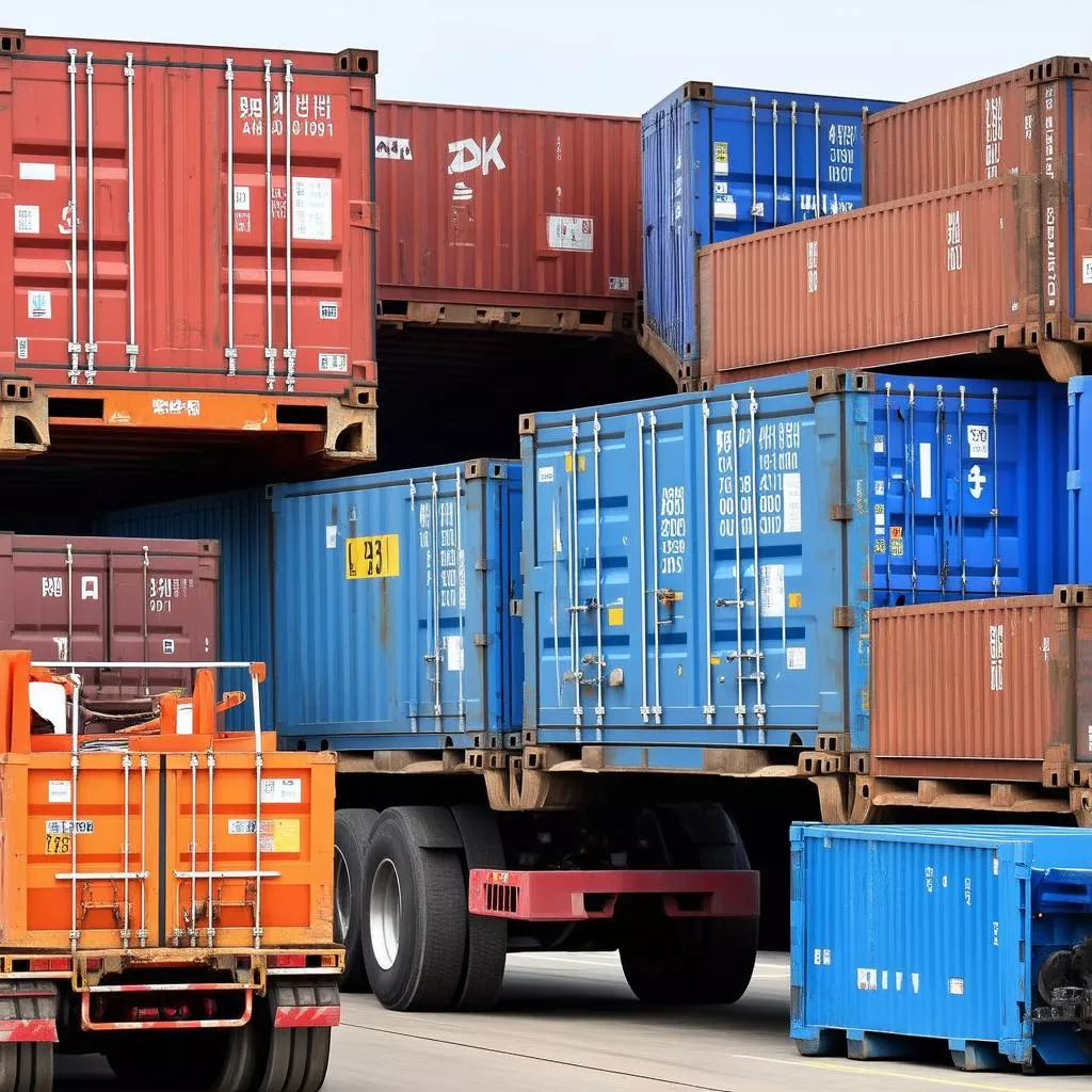 Nhập khẩu phụ tùng ô tô Hàn Quốc tại cảng