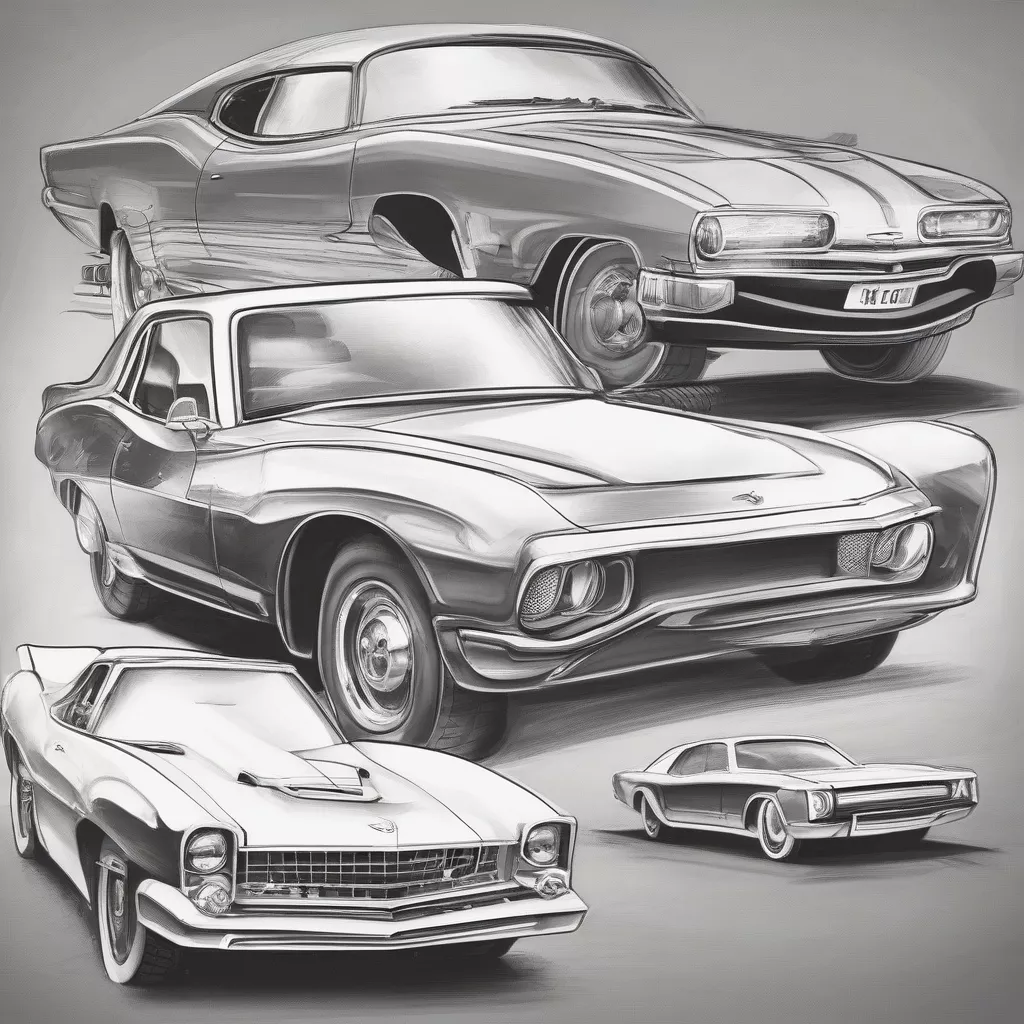 Cars for Kids to Practice Drawing
