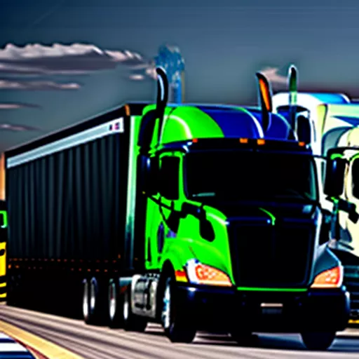 Camion moderni del centro di formazione per la guida