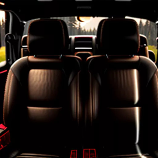 Luxurious interior of the GMC Canyon pickup truck