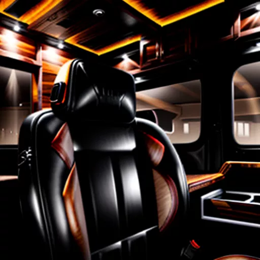 Intérieur d'une cabine de camion haut de gamme