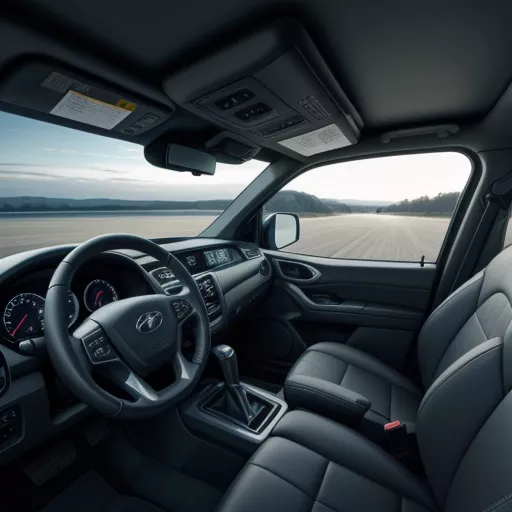 Nội thất hiện đại của Hyundai HD1000