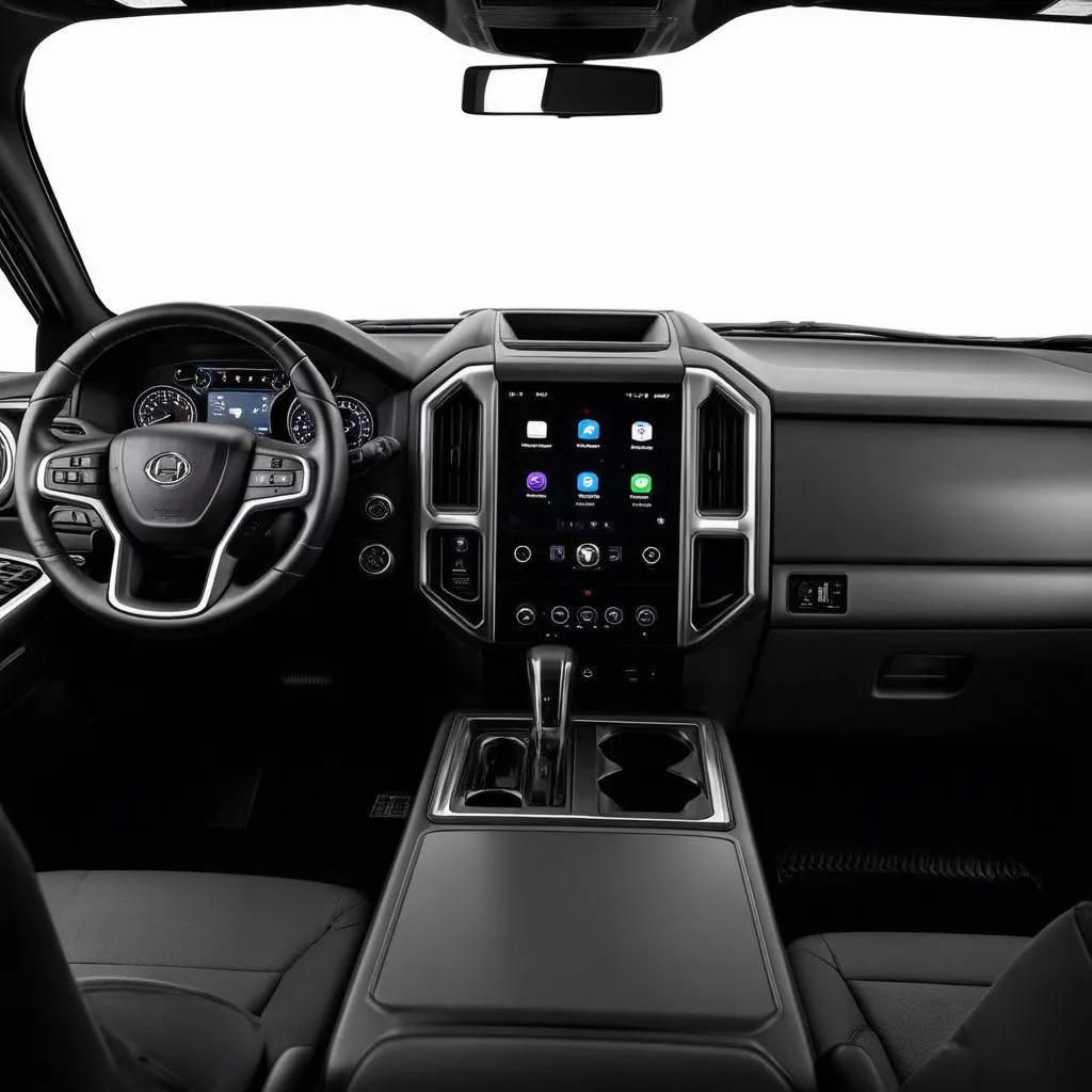 Modern truck interior