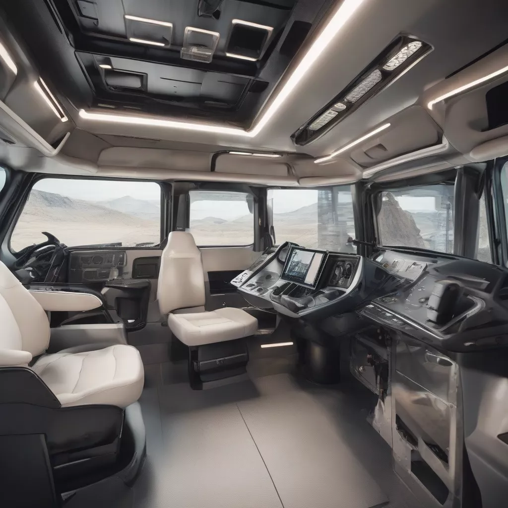 Modern truck interior