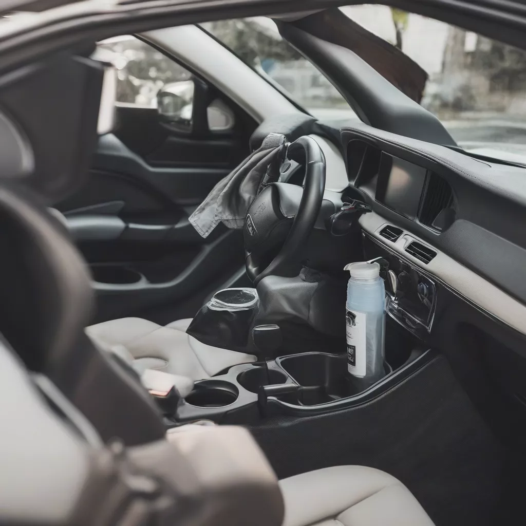 Clean car interior