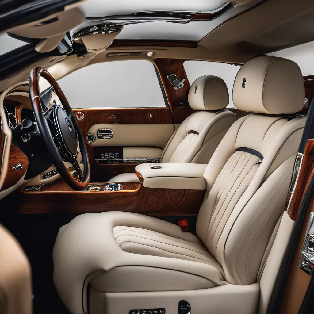 Nội thất sang trọng của xe Rolls Royce