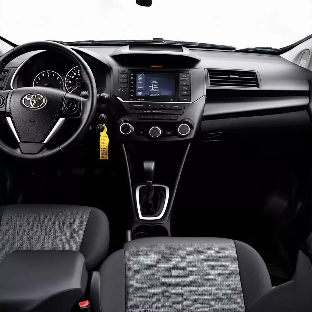 Intérieur d'une Toyota Vios 2016