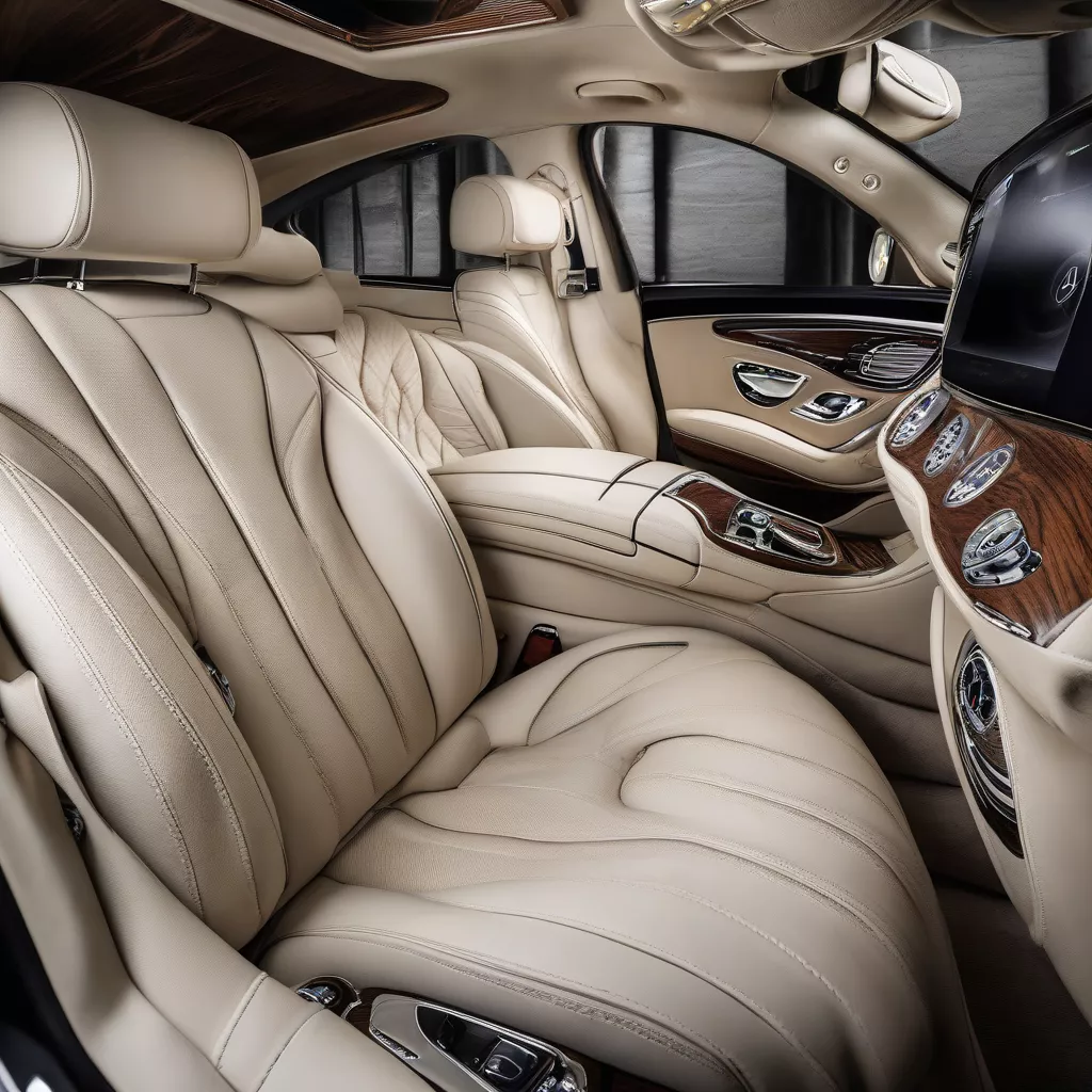 Luxurious Interior of a Mercedes S600