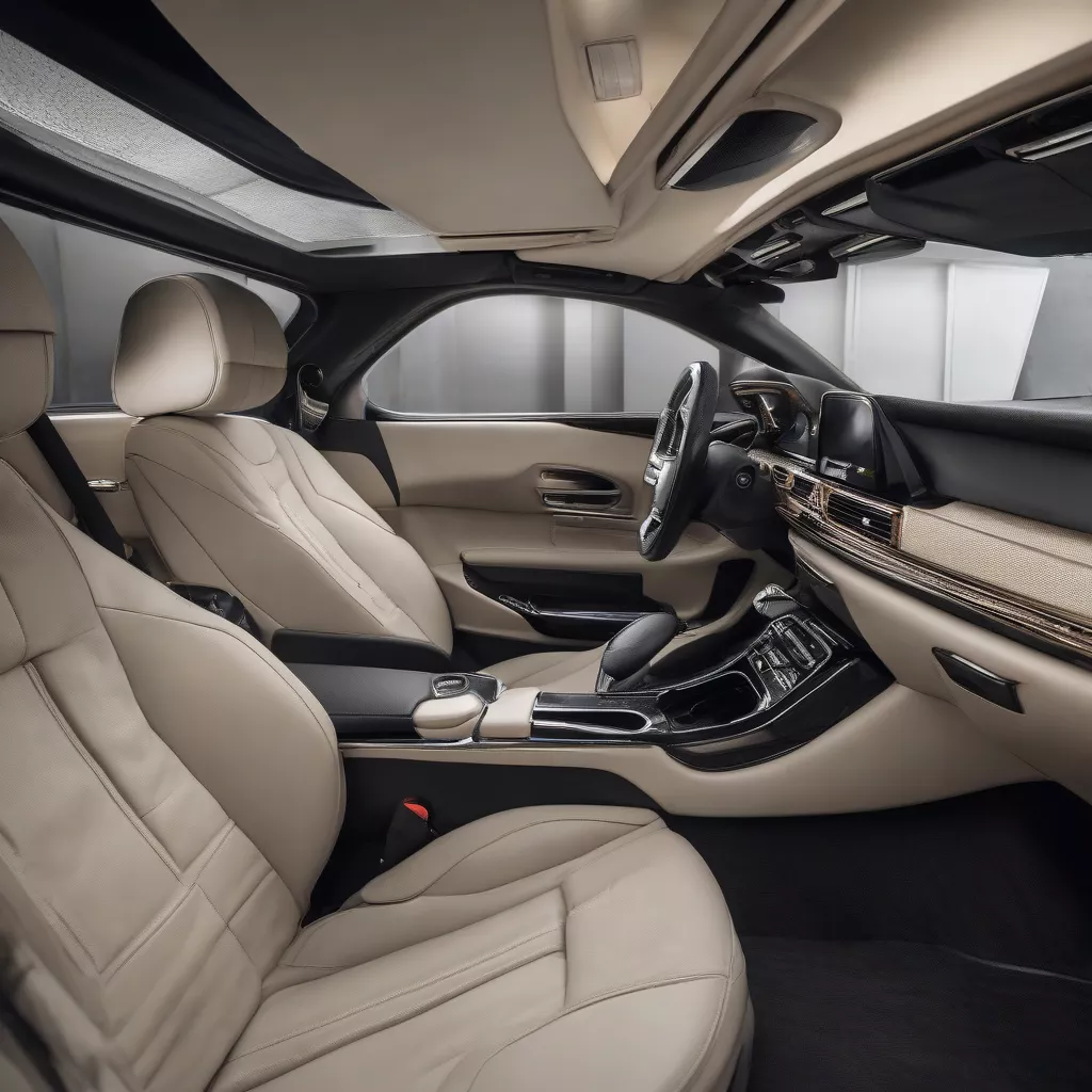 现代双门汽车内饰