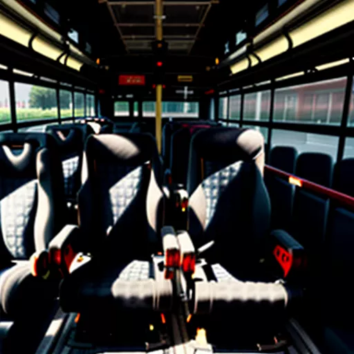 고급스러운 36인승 버스 내부