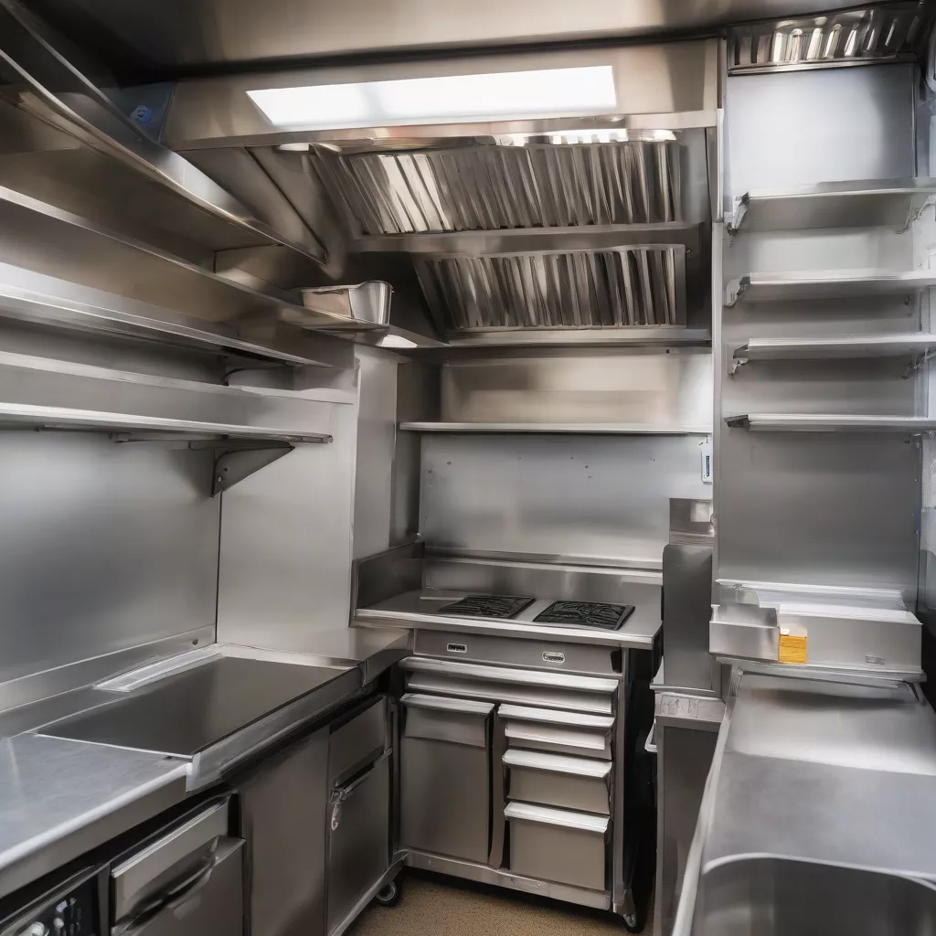 Interior of Suzuki Pro Food Truck