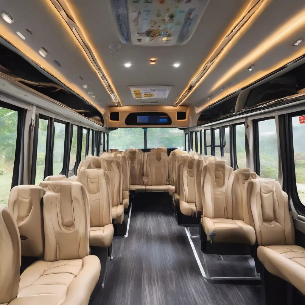 Nội thất xe buýt 20 chỗ cao cấp