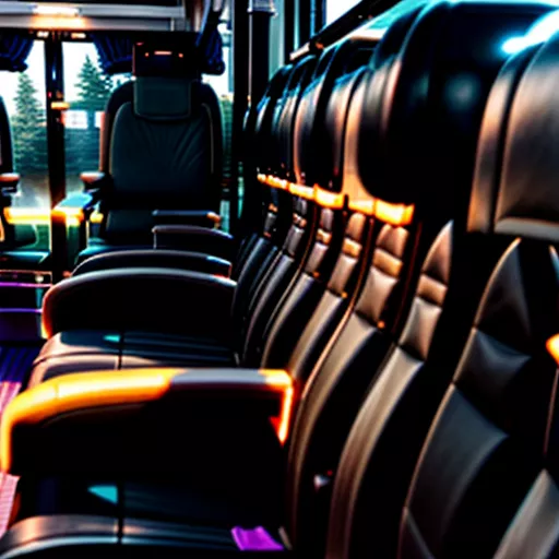 Luxury bus interior