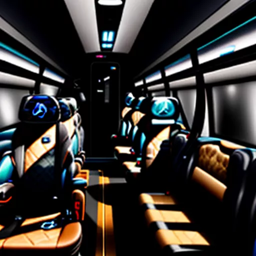 Intérieur luxueux d'un bus Mercedes-Benz