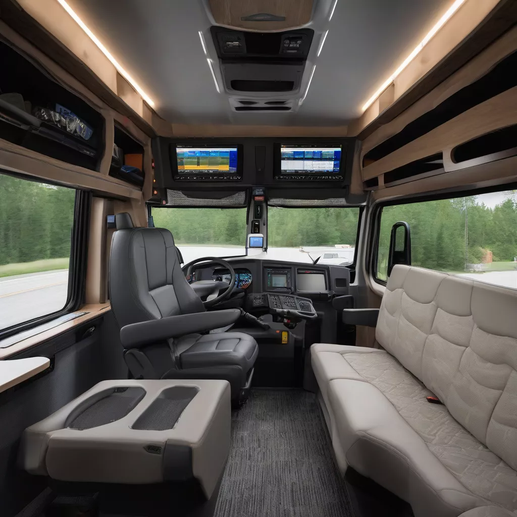 Modern and Comfortable Interior of the 2019 Freightliner Cascadia