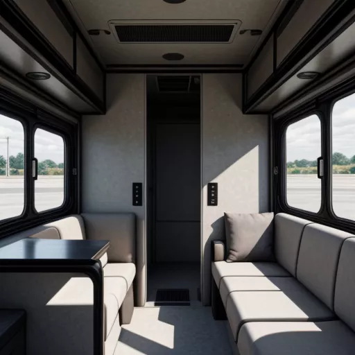 Bên trong xe chở tiền