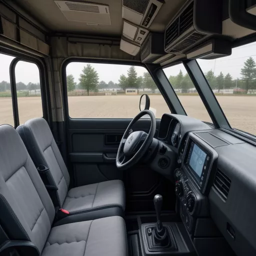 Interior of the CAMC 385 tractor truck