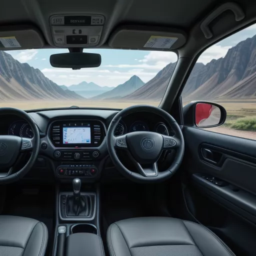 Nội thất xe đầu kéo Chenglong Balong 7, vô lăng và bảng điều khiển