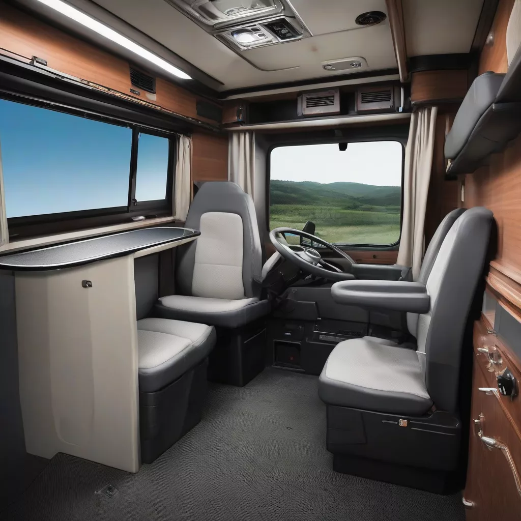 Hino SS1EKV Tractor Truck Interior