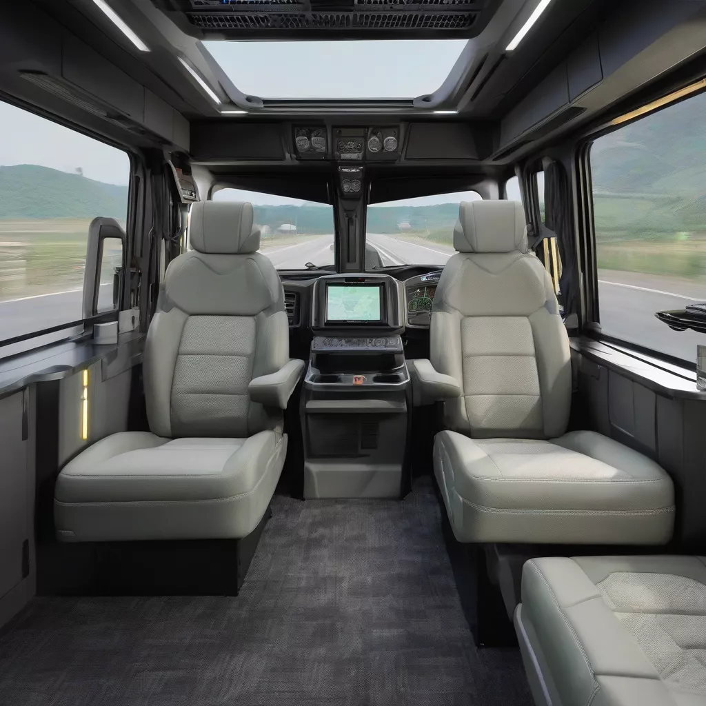 Nội thất xe đầu kéo Howo A7 420