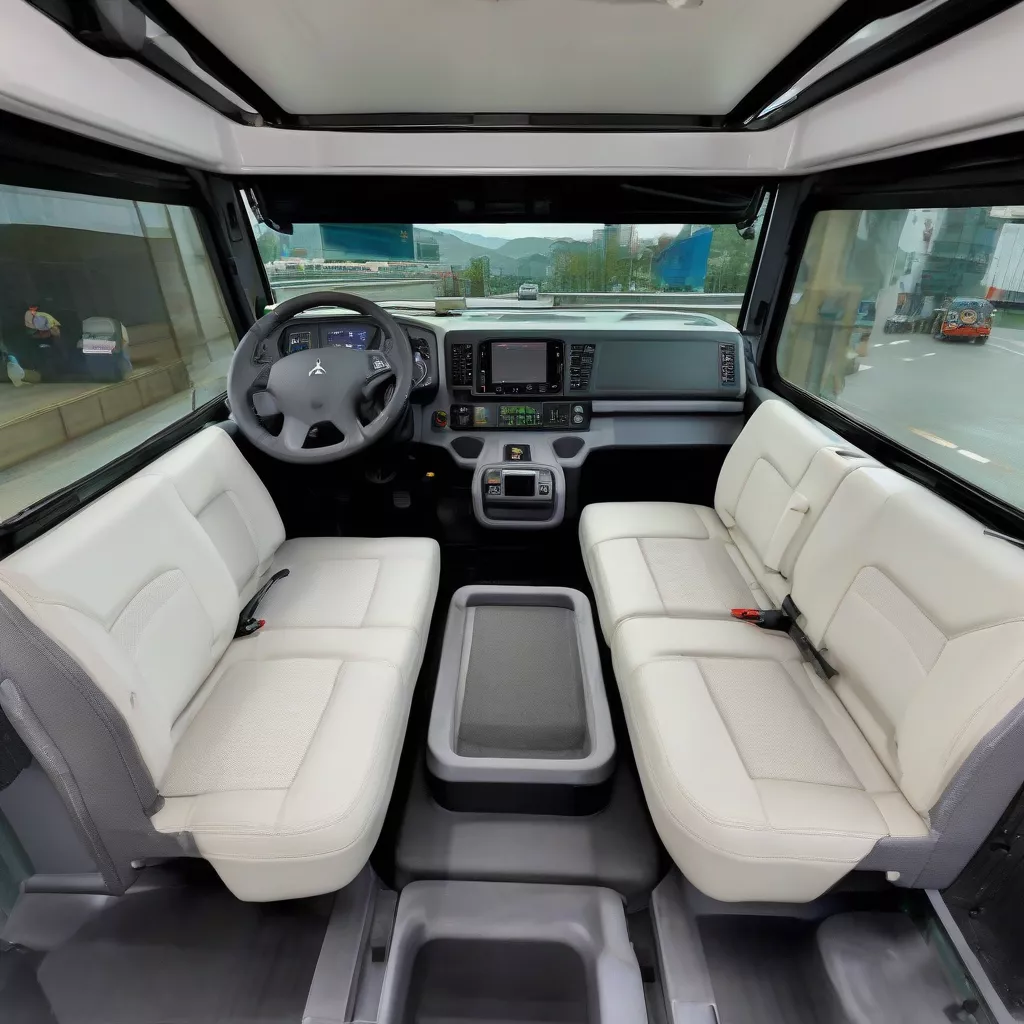 二手豪沃A7 420牵引车内饰