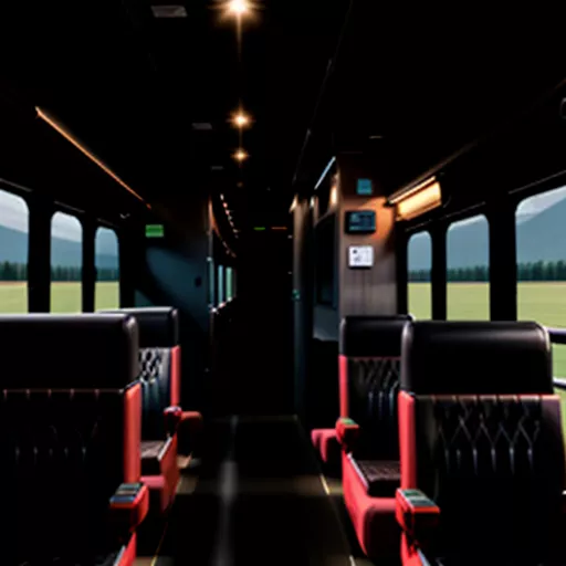 Intérieur luxueux d'un autocar couchette 42 places