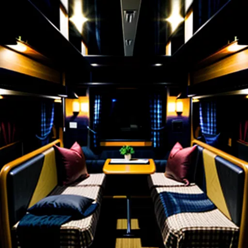 高级卧铺巴士内部