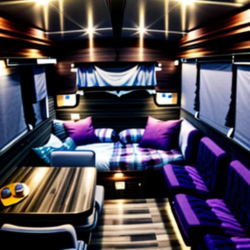 Tracomeco Sleeper Bus Interior