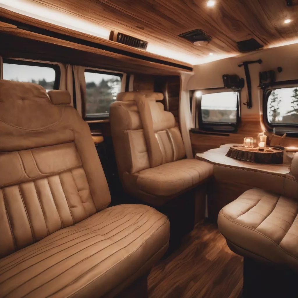 Interior of a 9-seater Limousine