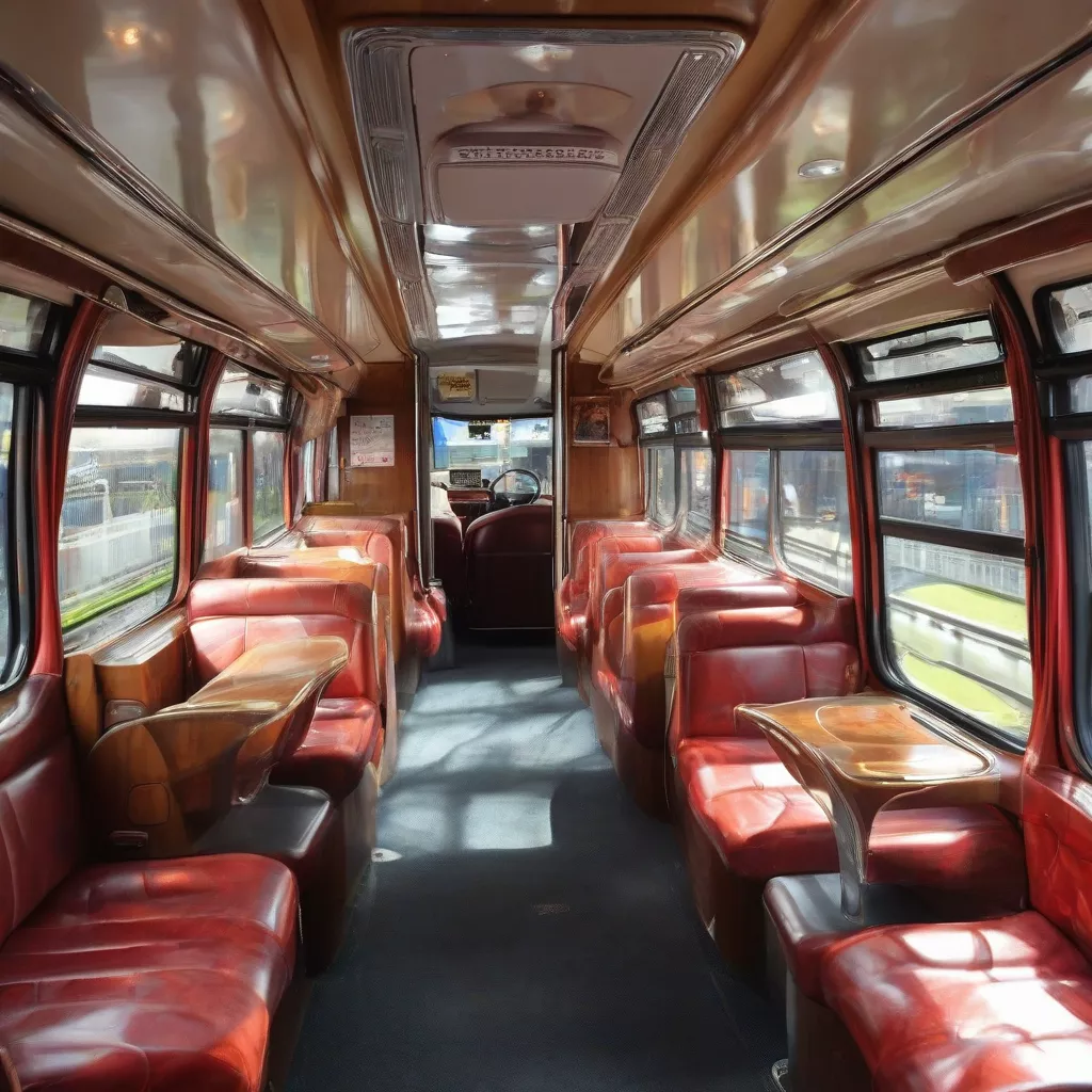 Interior bus double decker mewah