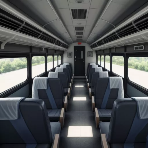 Interior of a 24-seater bus