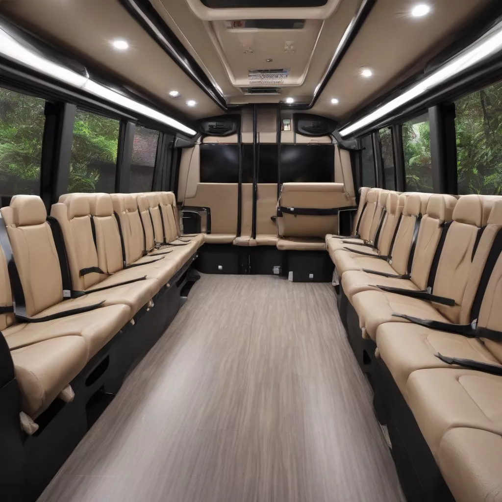 Nội thất xe khách 29 chỗ cao cấp