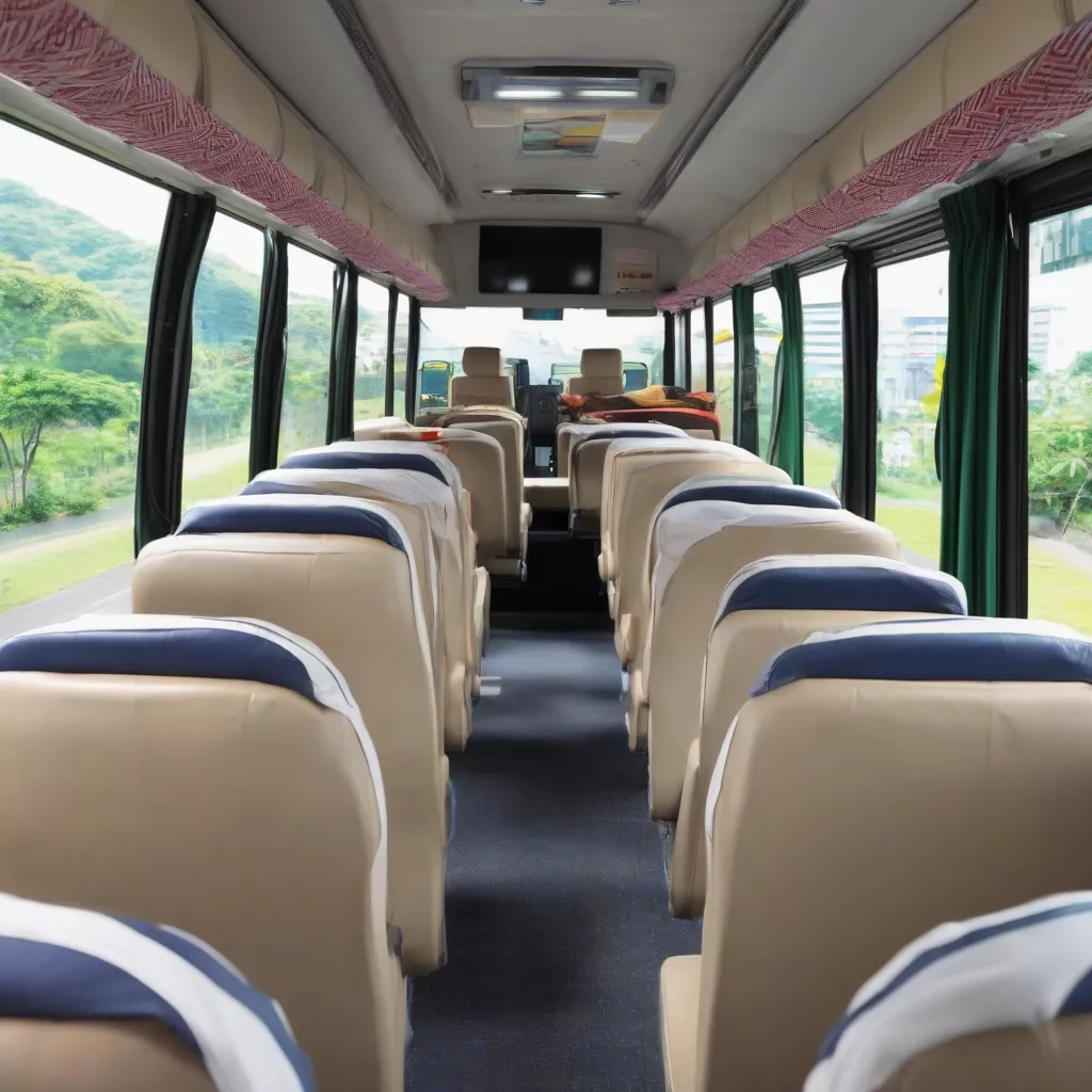 舒适的35座客车内饰