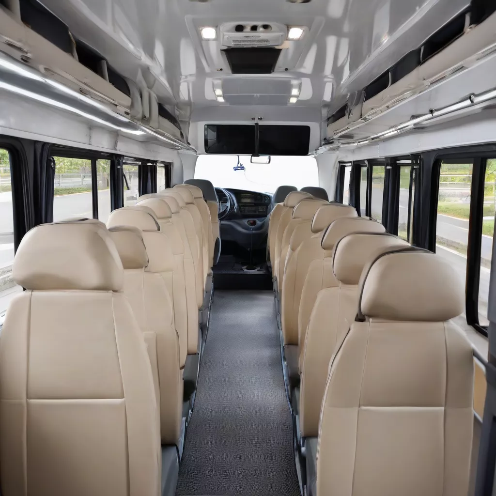 Nội Thất Xe Khách Daewoo 29 Chỗ Tiện Nghi