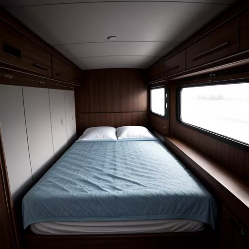 स्लीपर बस का इंटीरियर