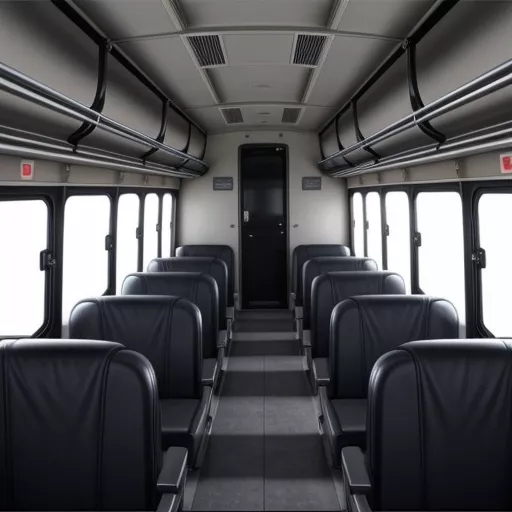 Comfortable interior of Thaco 29-seater bus
