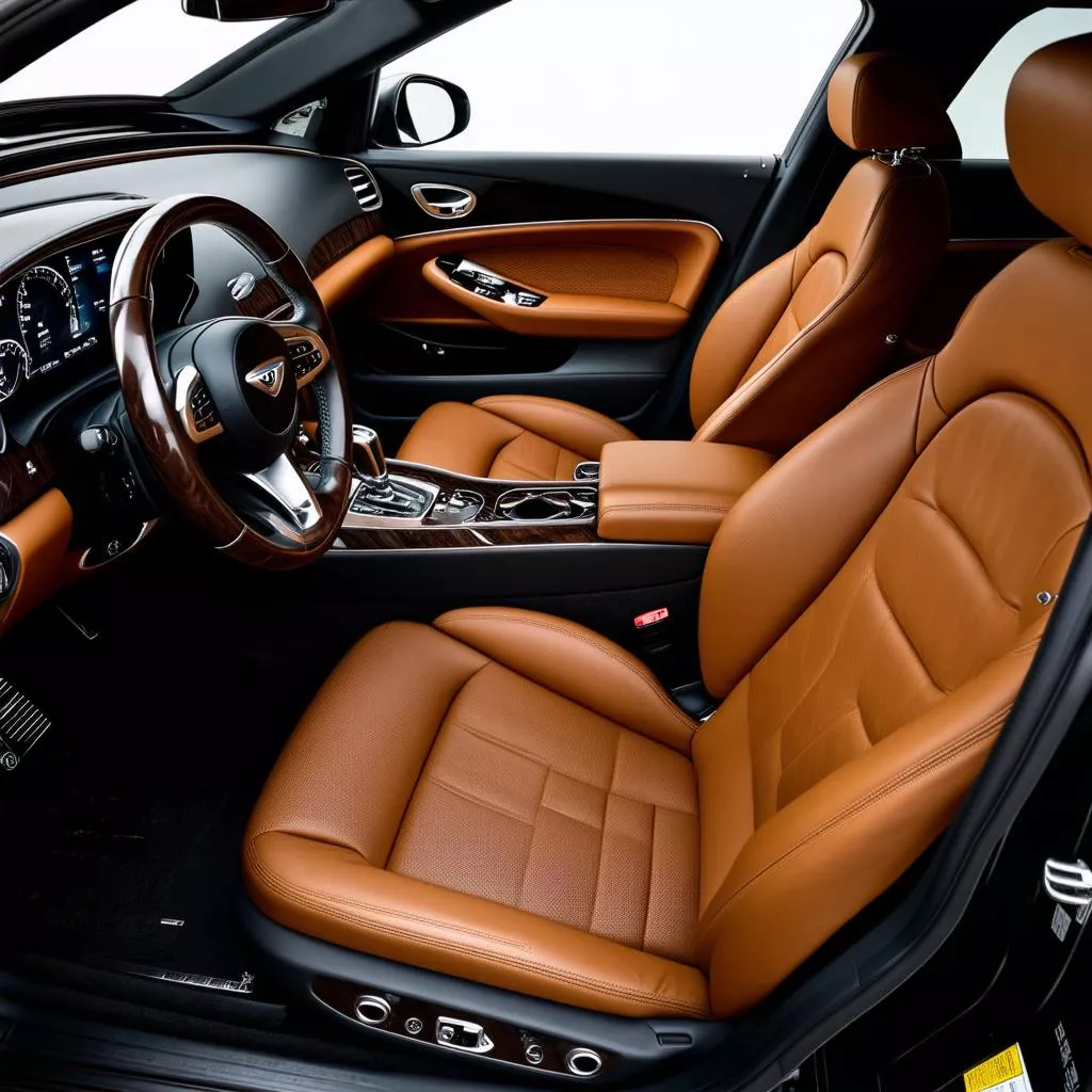 Interior of Bentley Bentayga