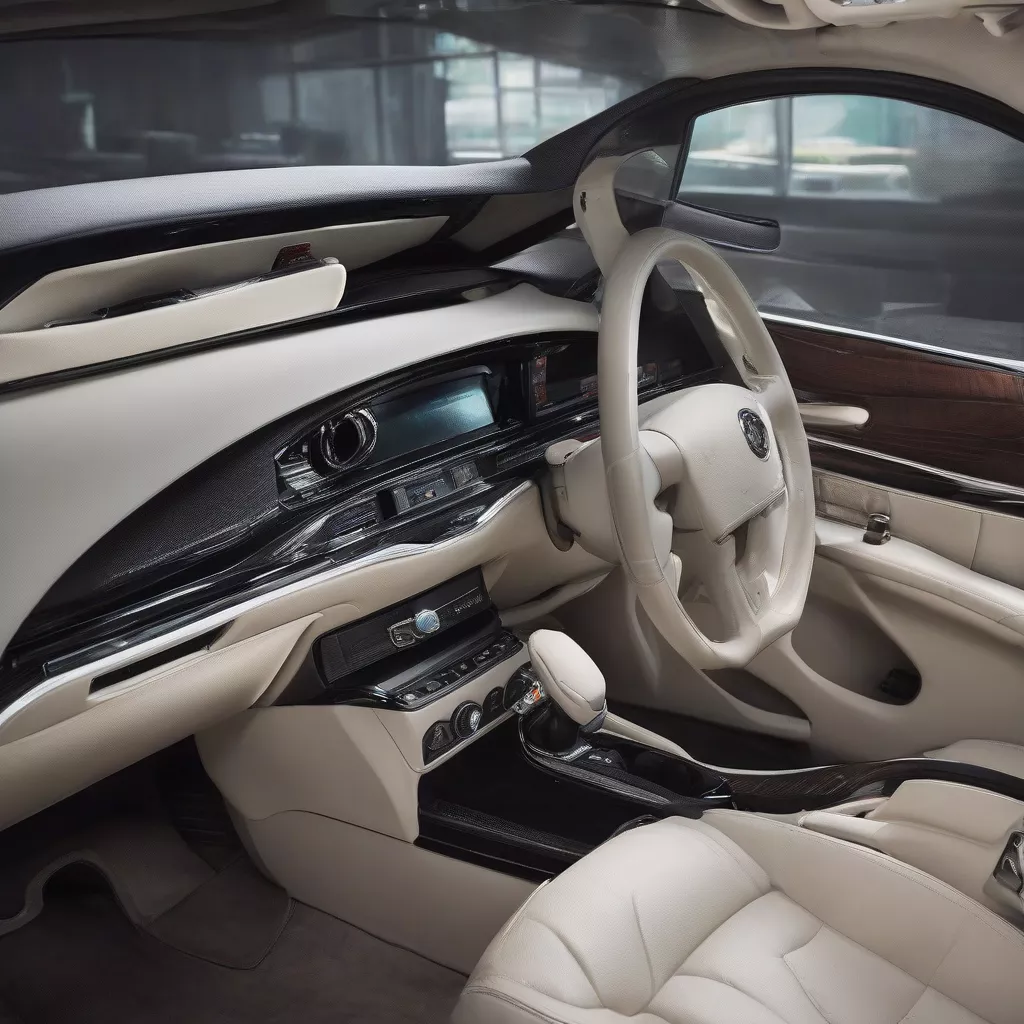Modern Chinese car interior