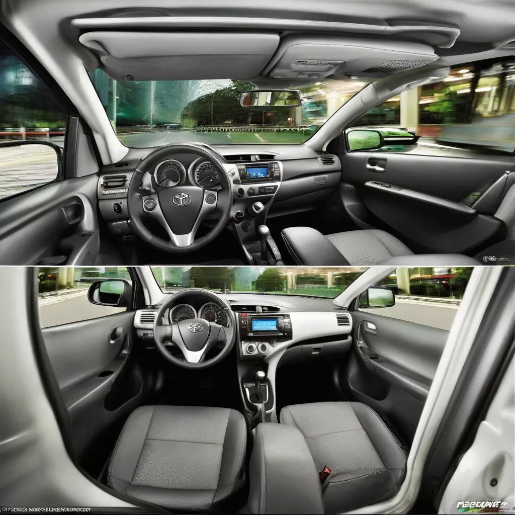 Interior of a 2010 Toyota Vios