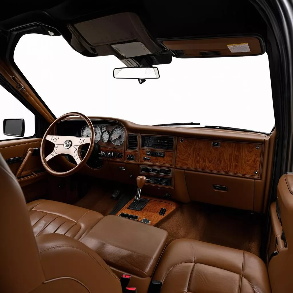 ट्रक का शानदार इंटीरियर