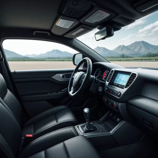 Interior of the Chenglong H7 4-axle dump truck