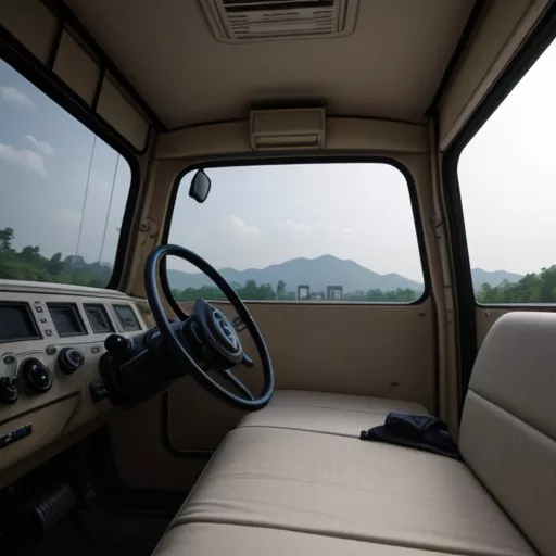 Nội thất xe tải ben Hoa Mai 6 tấn